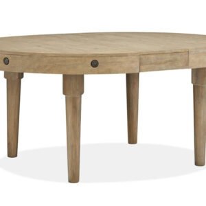 Magnussen Lynnfield Extendable Round Dining Table in Brown
