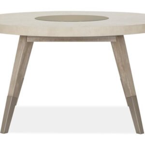 Magnussen Lenox Round Wooden Dining Table in Cream