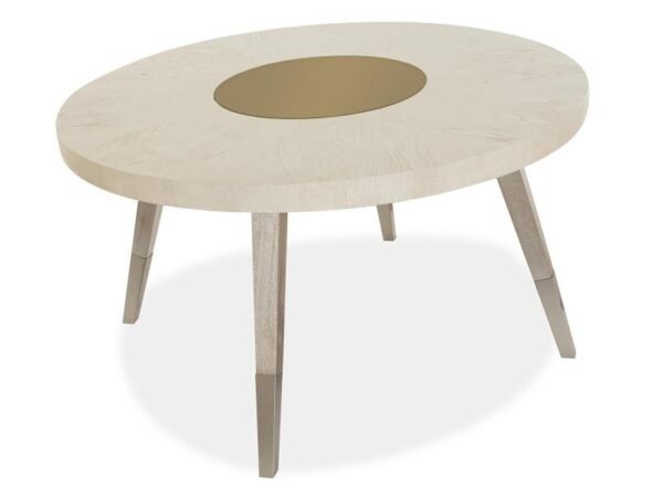 Magnussen Lenox Round Wooden Dining Table in Cream - Image 3