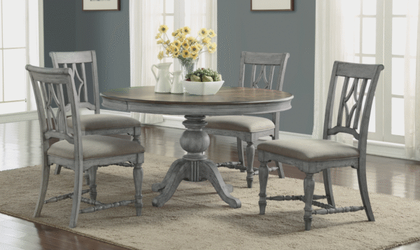 Flexsteel Plymouth Extendable Wooden Dining Table in Brown - Image 3