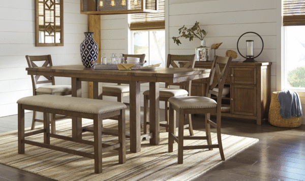 Modern Heritage Moriville Extendable Dining Table in Brown - Image 10