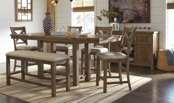 Modern Heritage Moriville Extendable Dining Table in Brown - Image 11