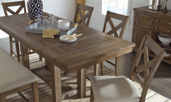 Modern Heritage Moriville Extendable Dining Table in Brown - Image 4