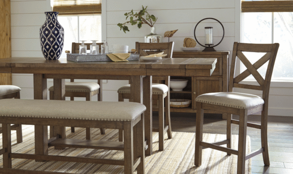 Modern Heritage Moriville Extendable Dining Table in Brown - Image 5