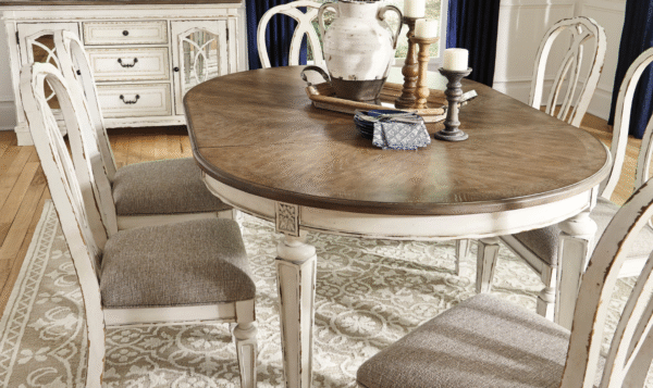 Modern Heritage Realyn Ovular Extendable Dining Table - Image 4