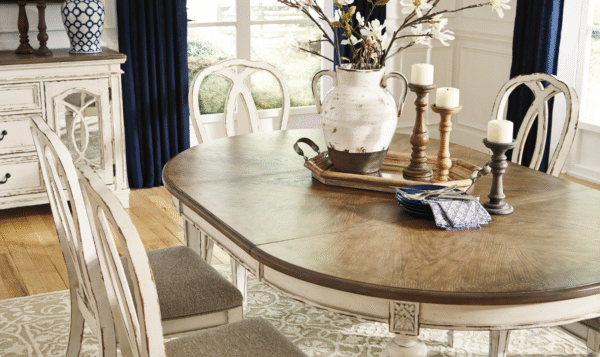 Modern Heritage Realyn Ovular Extendable Dining Table - Image 7