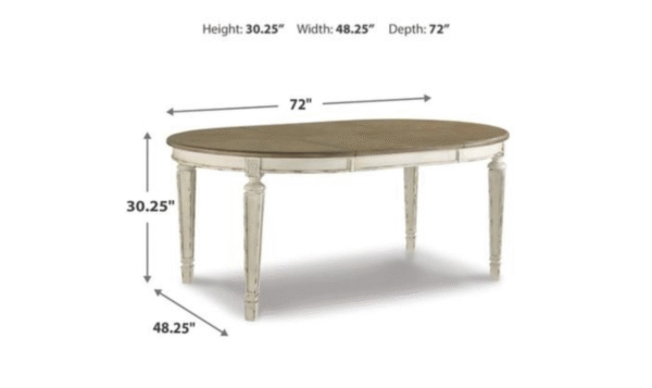 Modern Heritage Realyn Ovular Extendable Dining Table - Image 9