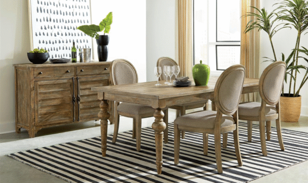 Sonora Rustic Dining Table with 18" Table Leaf - Image 4