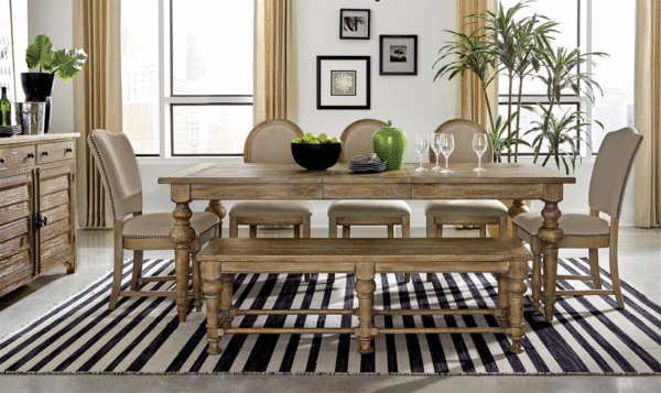 Sonora Rustic Dining Table with 18" Table Leaf - Image 2