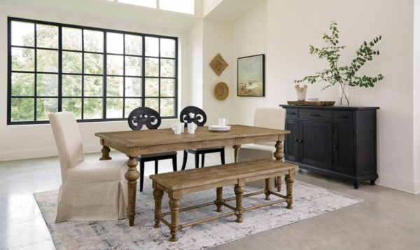 Sonora Rustic Dining Table with 18" Table Leaf - Image 3