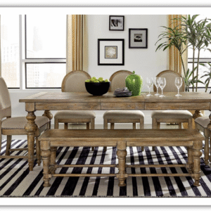 Sonora Rustic Dining Table with 18" Table Leaf