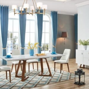 ESF Italia Alika Extendable Dining Table in High Gloss White Finish Top
