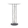 Global Furniture Crocus Bar Table with Round Glass Top