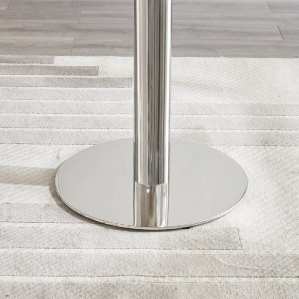 Jennifer Italia Parametre Extendable Round Dining Table in White - Image 17