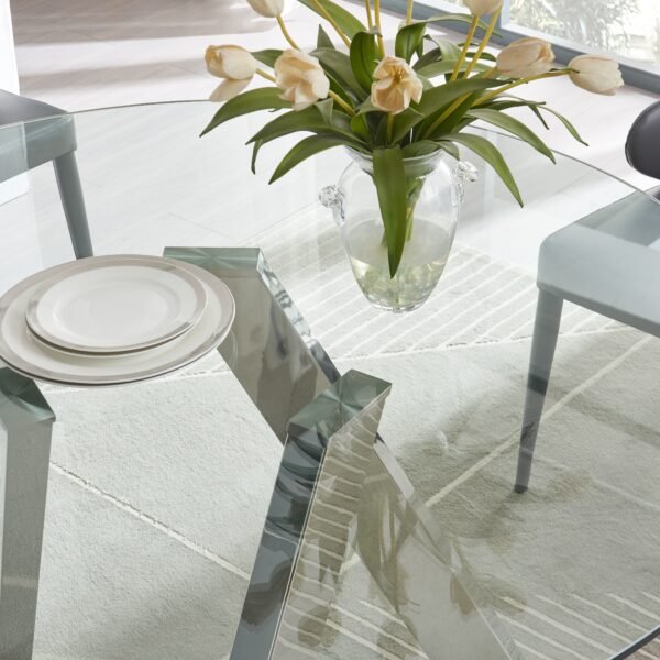 Jennifer Italia Winch Round Table with Glass Top - Image 9