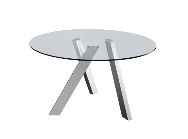 Jennifer Italia Winch Round Table with Glass Top - Image 10